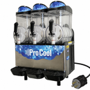 Triple Bowl Commercial Frozen Drink & Margarita Machine — 3 × 3.2 Gal (36L Total), Three Simultaneous Flavors, Mirror Stainless Steel | PC-3C-3X6-2