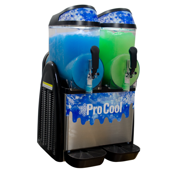 Double Bowl Commercial Frozen Drink Margarita Machine | Dual 3.2 Gal (12L) Bowls