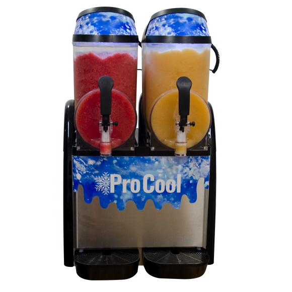 Double Bowl Commercial Frozen Drink Margarita Machine | Dual 3.2 Gal (12L) Bowls