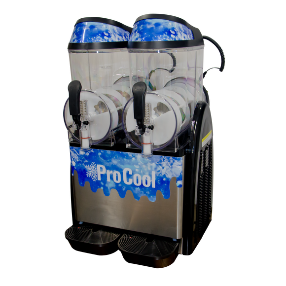 Double Bowl Commercial Frozen Drink Margarita Machine | Dual 3.2 Gal (12L) Bowls