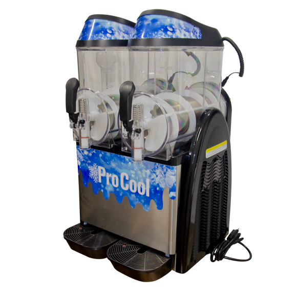 Double Bowl Commercial Frozen Drink Margarita Machine | Dual 3.2 Gal (12L) Bowls