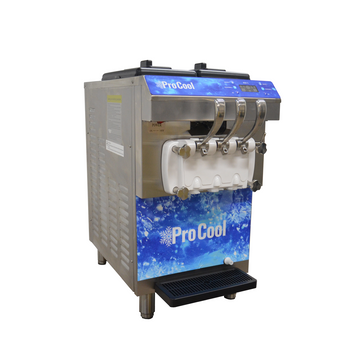 Dual Cylinder Commercial Soft Serve Machine — Two Flavors + Twist, 4 Operating Modes, Dual Refrigerated Hoppers, Digital Controls, Stainless Steel | PCL-2