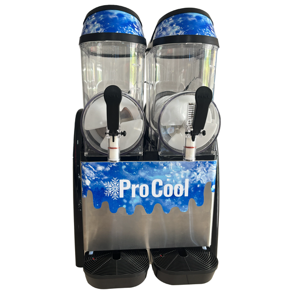 Double Bowl Commercial Frozen Drink Margarita Machine | Dual 3.2 Gal (12L) Bowls
